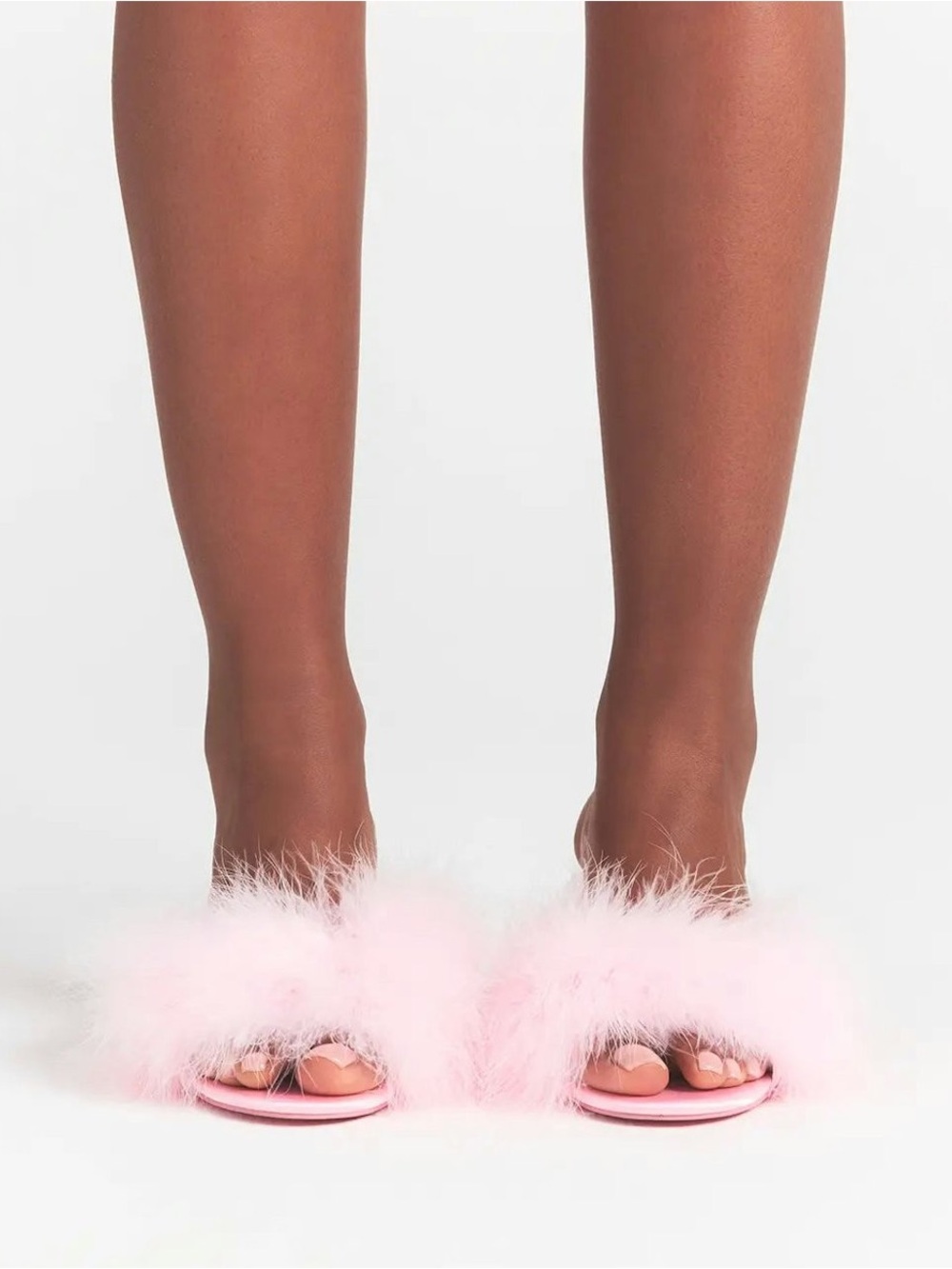 SKIMS FEATHER KITTEN HEELS CHERRY BLOSSOM 38 7.5 - Picture 3 of 16